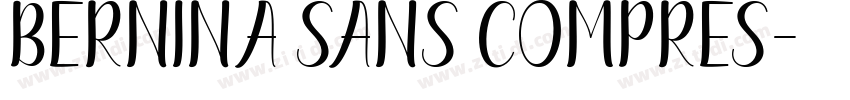 BERNINA SANS COMPRES字体转换